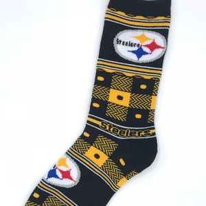Pittsburgh Steelers NFL Quilted FBF Crew Socks